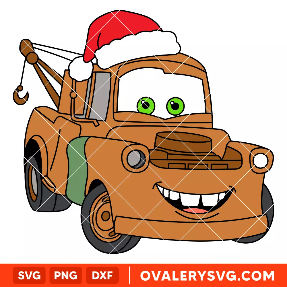 Mater Christmas Cars SVG, Christmas SVG, Disney SVG | Instant Download SVG PNG Cut File for Cricut & Silhouette