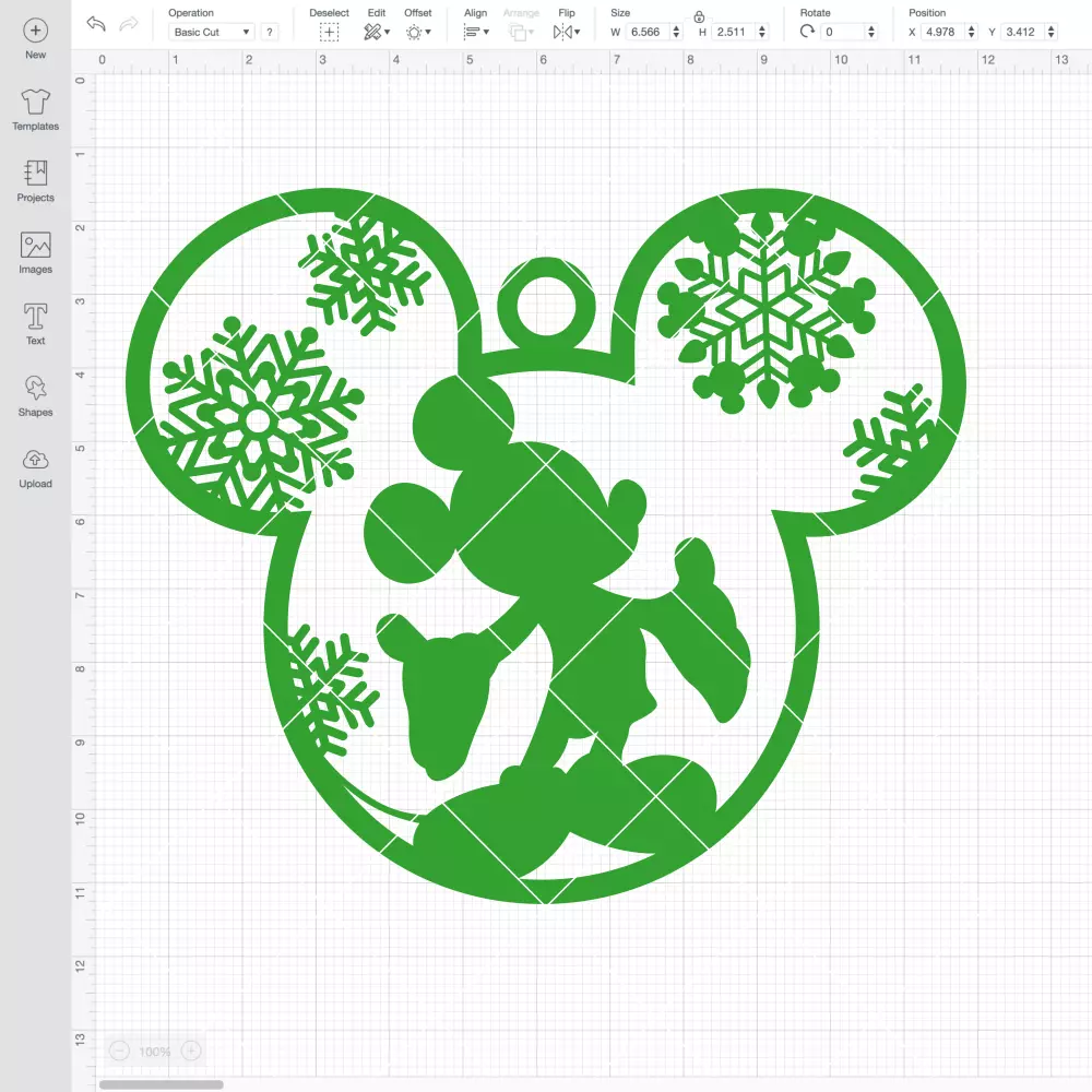 Mickey Christmas Ball SVG, Disney SVG | Instant Download SVG PNG Cut File for Cricut & Silhouette - Image 2