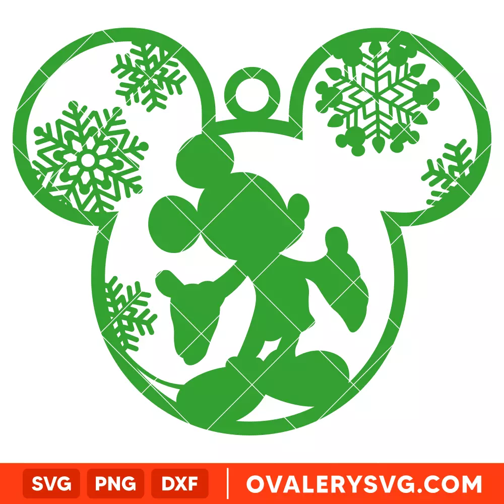 Mickey Christmas Ball SVG, Disney SVG | Instant Download SVG PNG Cut File for Cricut & Silhouette