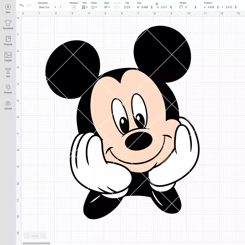 Mickey Mouse Peeking Face SVG, Disney SVG | Instant Download SVG PNG Cut File for Cricut & Silhouette - Image 2