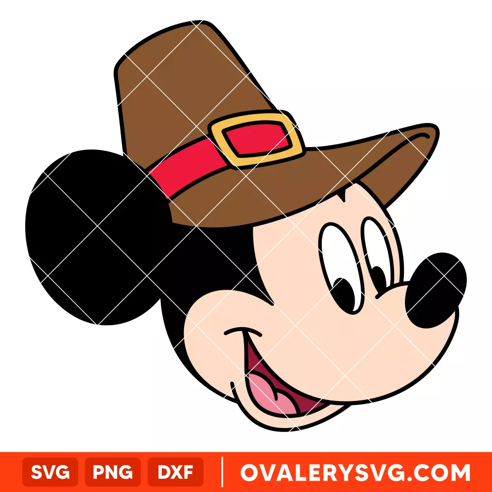 Mickey Thanksgiving SVG, Disney SVG | Instant Download SVG PNG Cut File for Cricut & Silhouette