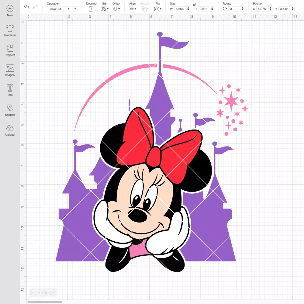 Minnie Mouse Disneyworld Castle SVG, Disney SVG | Instant Download SVG ...