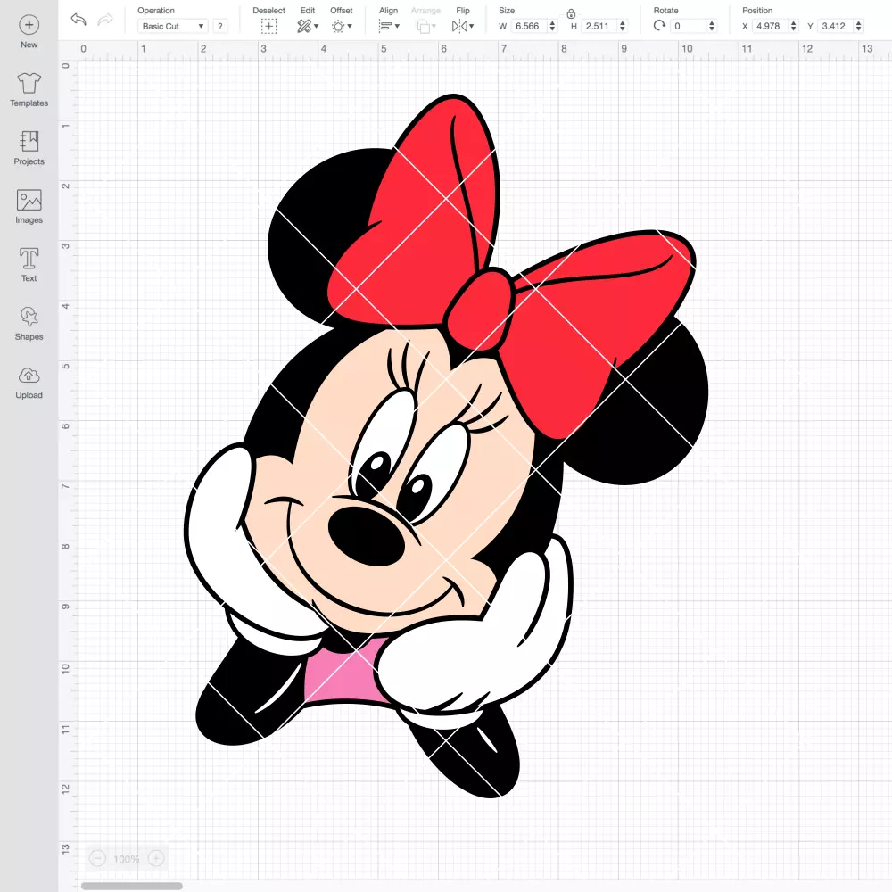 Minnie Mouse Peeking Face SVG, Disney SVG | Instant Download SVG PNG Cut File for Cricut & Silhouette - Image 2
