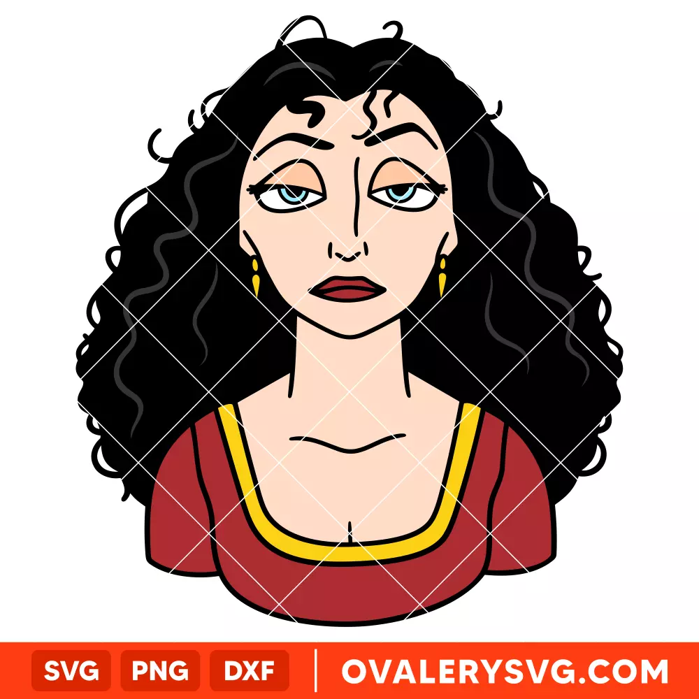 Mother Gothel SVG, Halloween SVG, Disney Villain SVG | Instant Download SVG PNG Cut File for Cricut & Silhouette