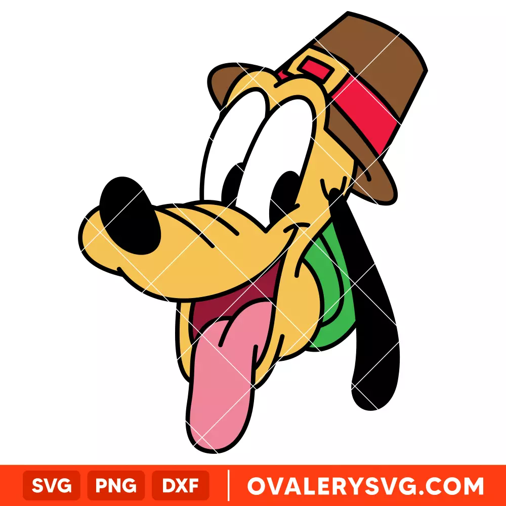Pluto Thanksgiving SVG, Disney SVG | Instant Download SVG PNG Cut File for Cricut & Silhouette