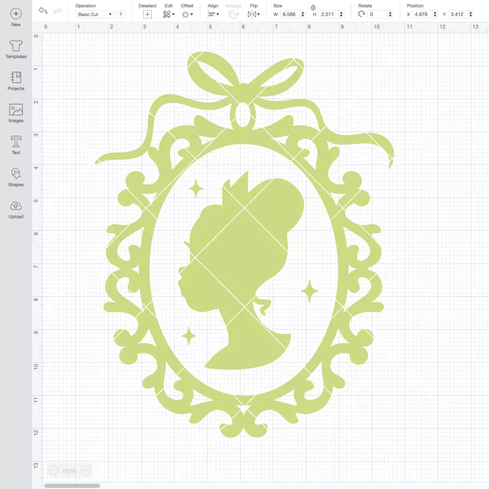 Princess Tiana Retro Frame SVG, Disney Princess Ornament SVG | Instant Download SVG PNG Cut File for Cricut & Silhouette - Image 2
