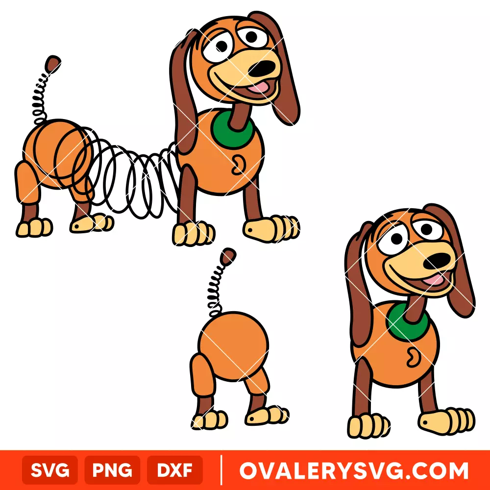 Slinky Dog Bundle SVG, Toy Story SVG, Disney SVG | Instant Download SVG PNG Cut File for Cricut & Silhouette