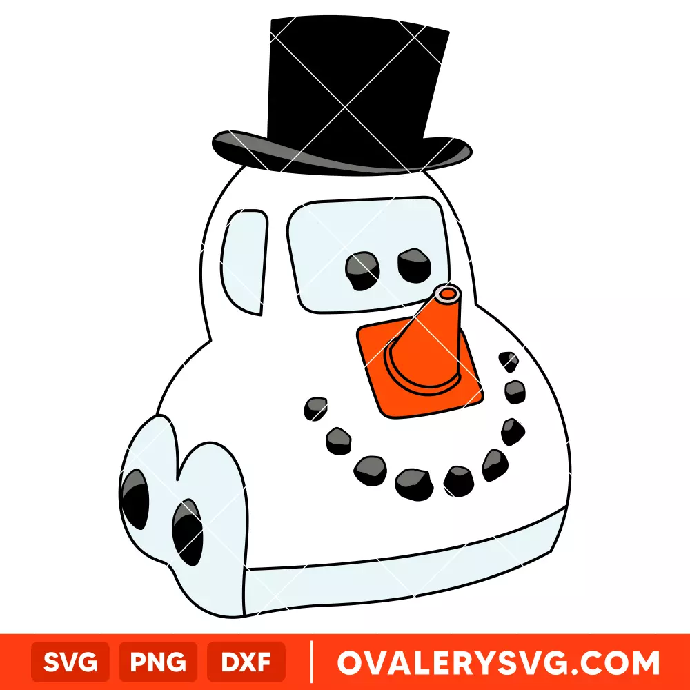 Snowy Christmas Cars Snowman SVG, Christmas SVG, Disney SVG | Instant Download SVG PNG Cut File for Cricut & Silhouette