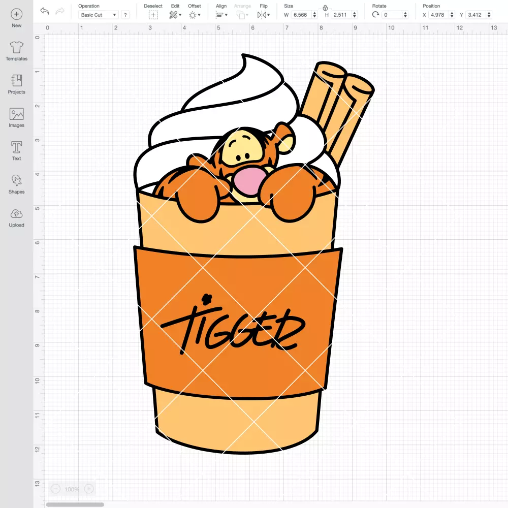 Tigger Hot Cocoa SVG, Christmas SVG, Disney SVG | Instant Download SVG PNG Cut File for Cricut & Silhouette - Image 2