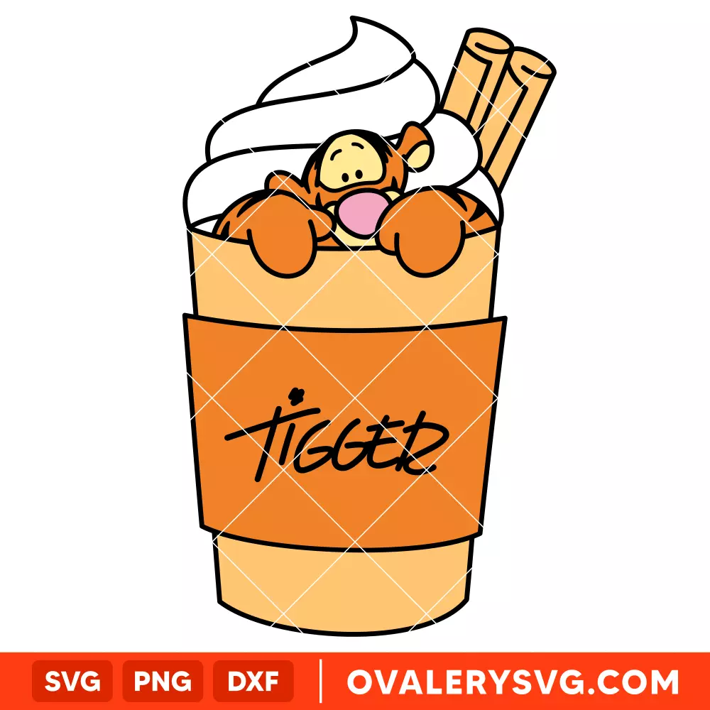Tigger Hot Cocoa SVG, Christmas SVG, Disney SVG | Instant Download SVG PNG Cut File for Cricut & Silhouette