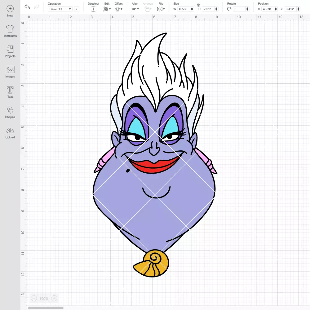 Ursula SVG, Halloween SVG, Disney Villain SVG | Instant Download SVG PNG Cut File for Cricut & Silhouette - Image 2
